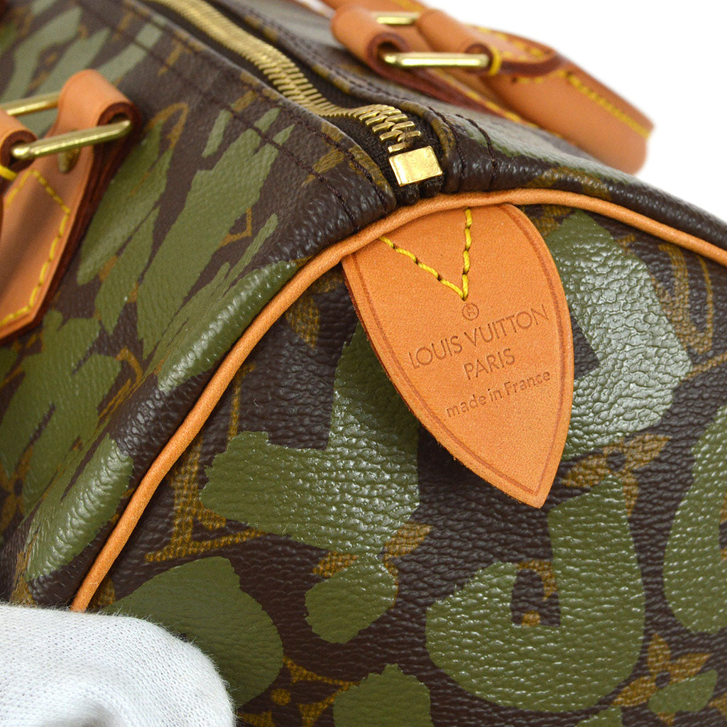 LOUIS VUITTON SPEEDY 30 GRAFFITI KHAKI
