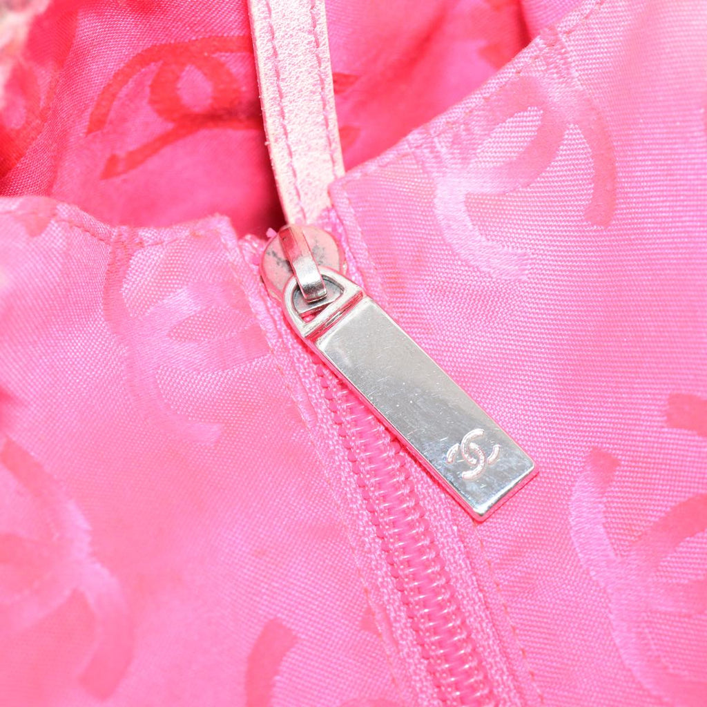CHANEL Cambon Line Tote Bag Pink Gray CC  am3204
