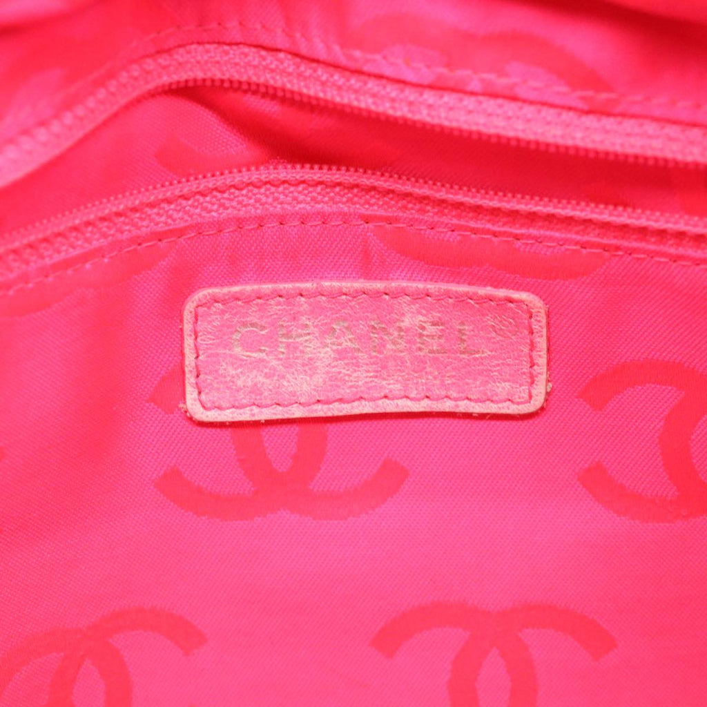 CHANEL Cambon Line Tote Bag Pink Gray CC  am3204
