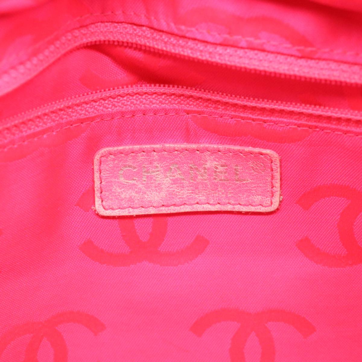 CHANEL Cambon Line Tote Bag Pink Gray CC  am3204