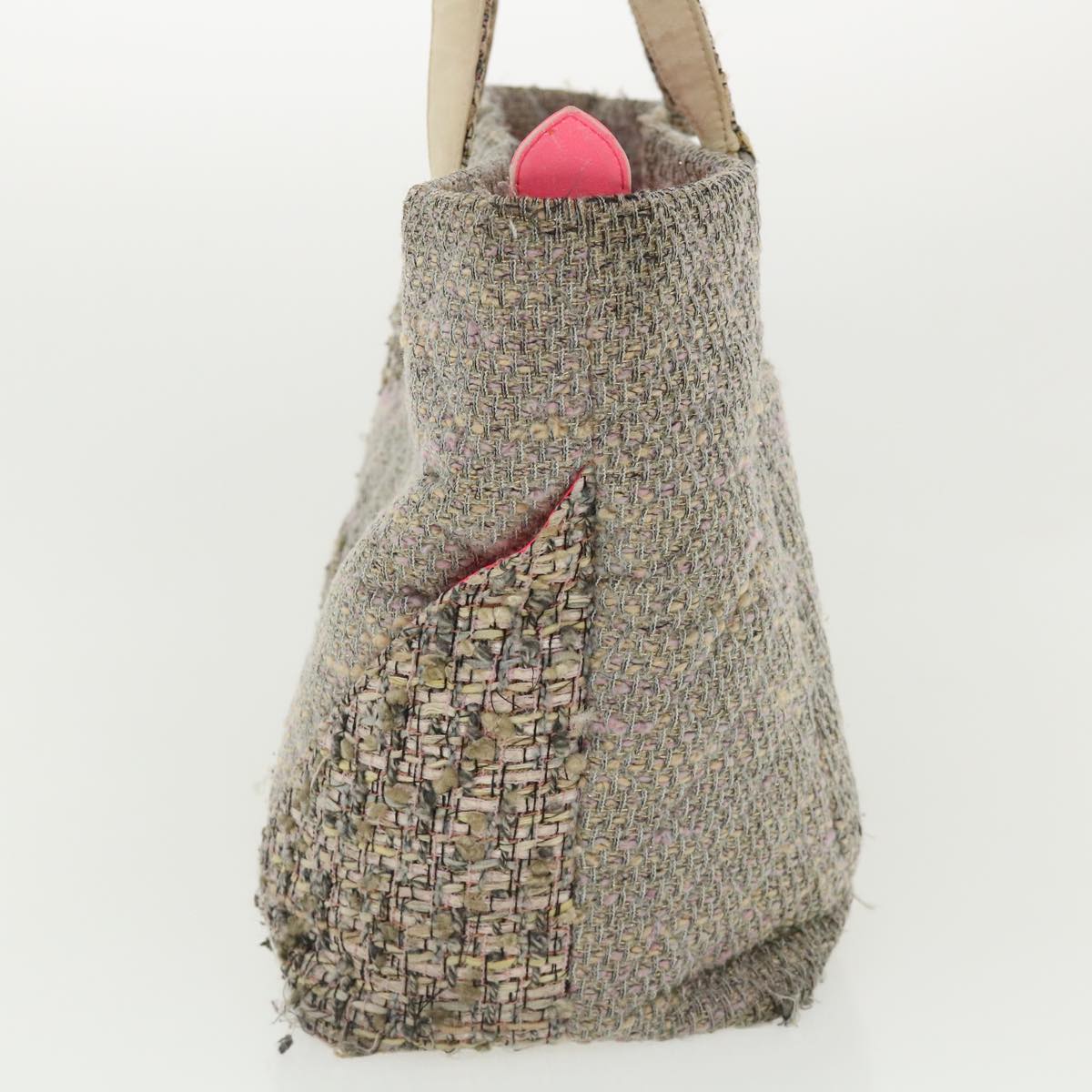 CHANEL Cambon Line Tote Bag Pink Gray CC  am3204