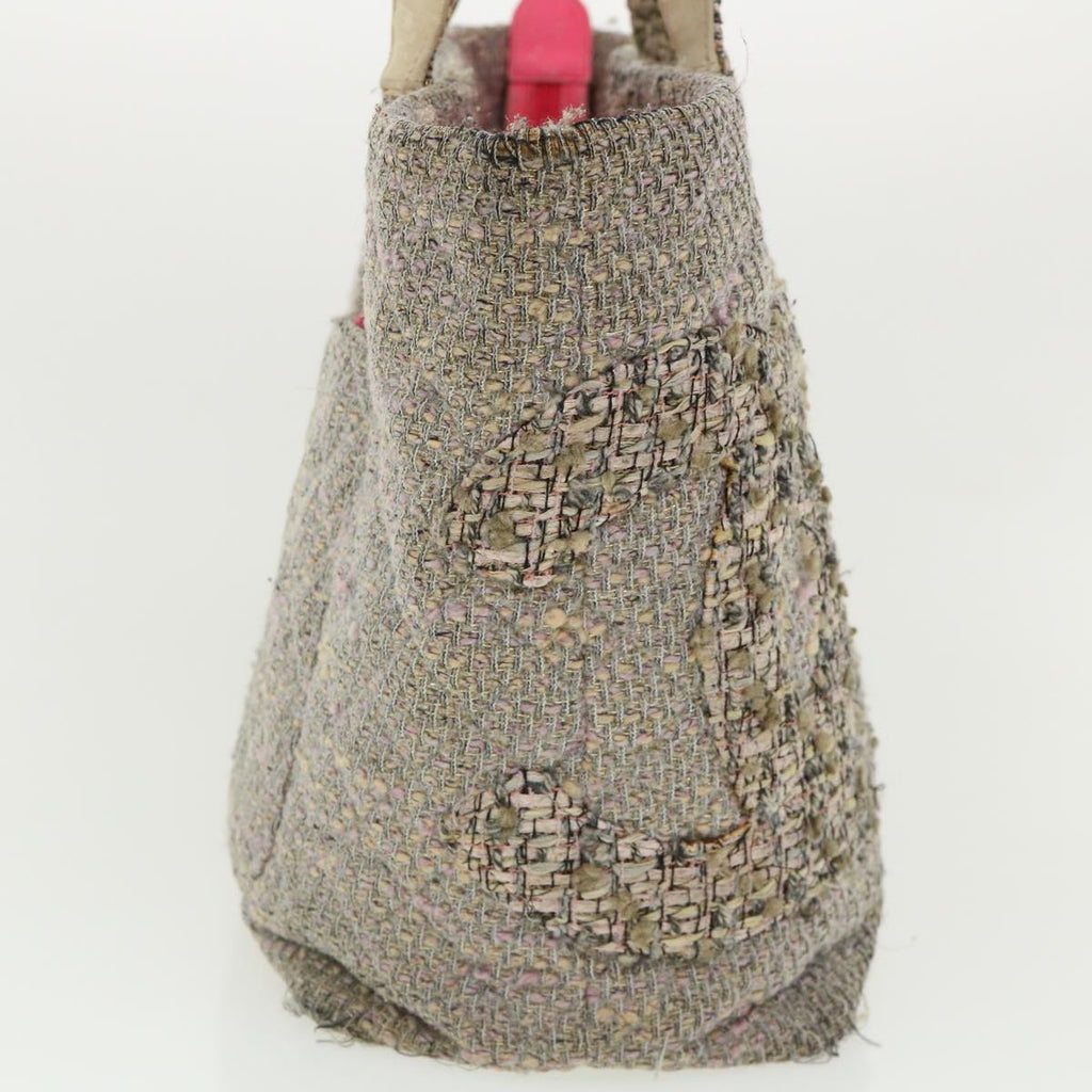 CHANEL Cambon Line Tote Bag Pink Gray CC  am3204