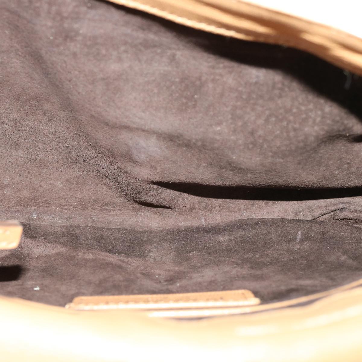 SAINT LAURENT Shoulder Bag Leather Beige Auth am3303