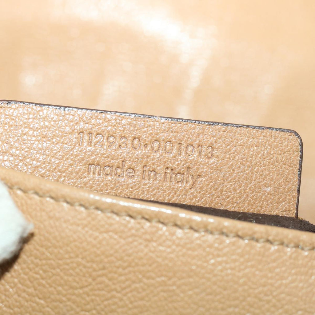 SAINT LAURENT Shoulder Bag Leather Beige Auth am3303