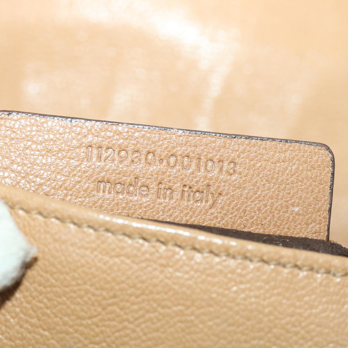 SAINT LAURENT Shoulder Bag Leather Beige Auth am3303