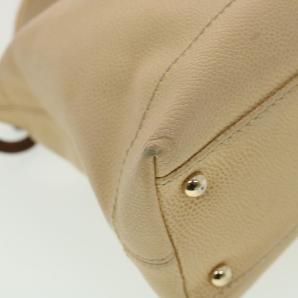 CHANEL Shoulder Bag Caviar Skin Beige CC  am3924