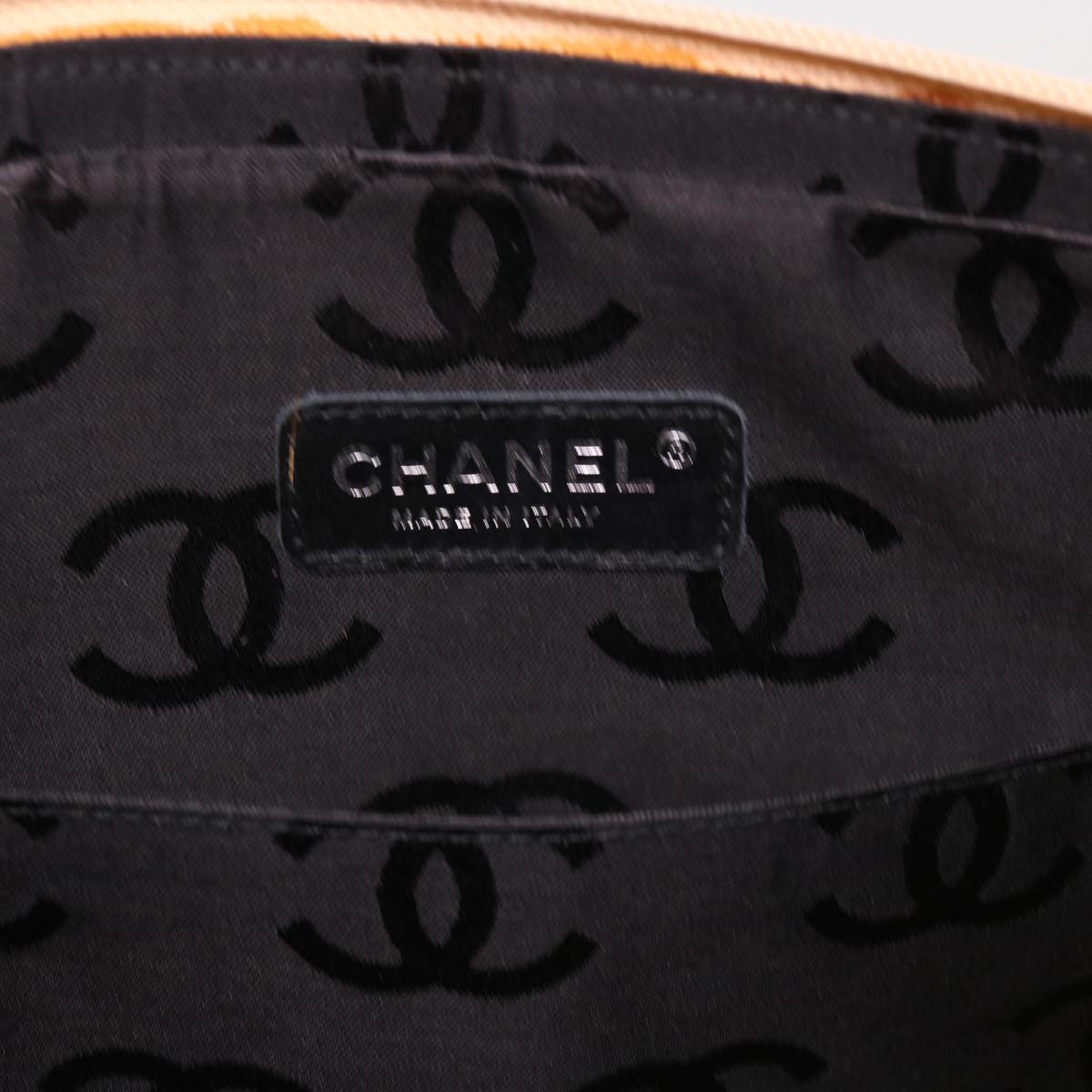 CHANEL Cambon Line Shoulder Bag Caviar Skin Beige CC  am4027