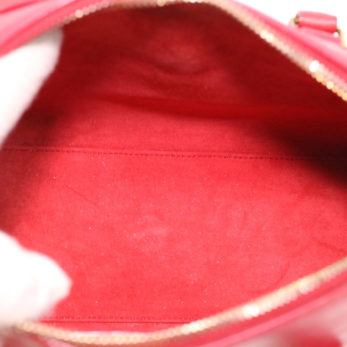 SAINT LAURENT Shoulder Bag Leather 2way Red Auth am4031