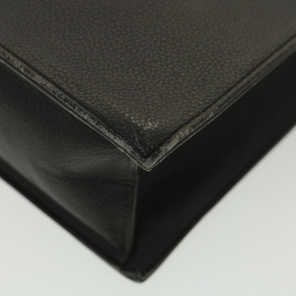 SAINT LAURENT Hand Bag Leather 2way Black Auth am4085