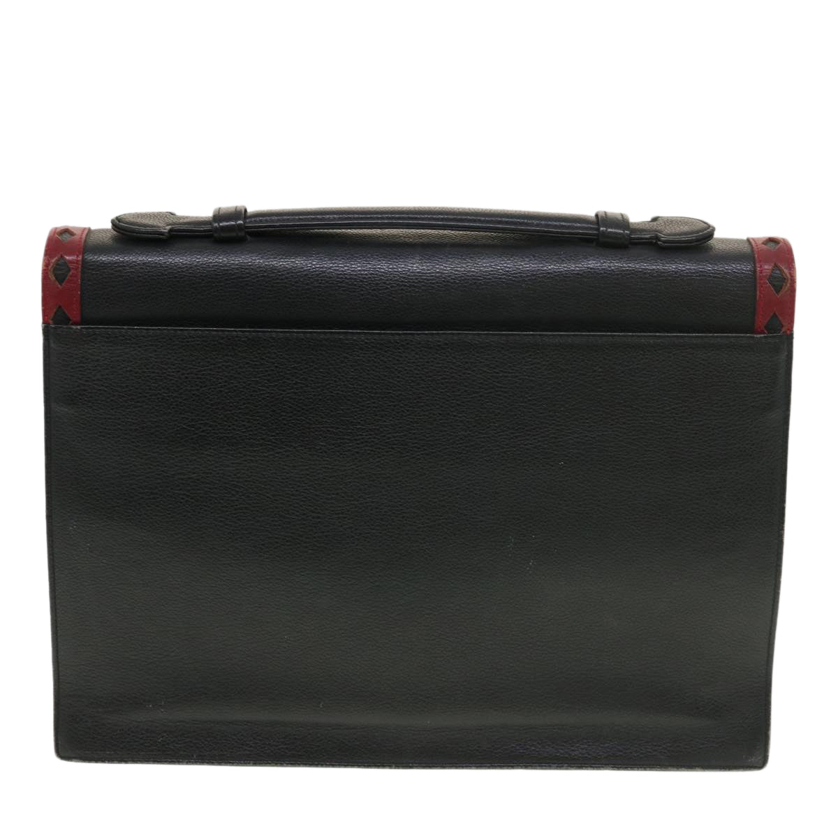 SAINT LAURENT Hand Bag Leather 2way Black Auth am4085