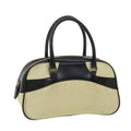 PRADA Hand Bag Nylon Black Beige  am4158