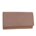 SAINT LAURENT Clutch Bag Leather Pink Auth am4193