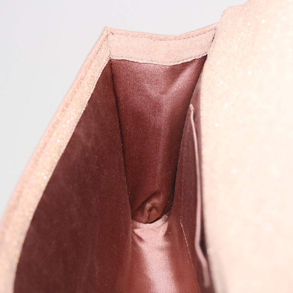 SAINT LAURENT Clutch Bag Leather Pink Auth am4193