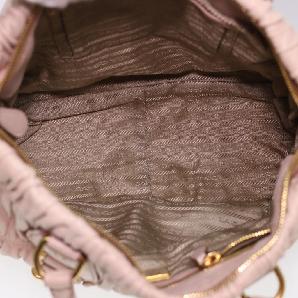 PRADA Hand Bag Leather 2way Pink  am4199