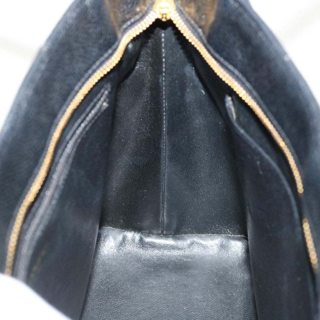 CHANEL Tote Bag Caviar Skin Black CC  am4270