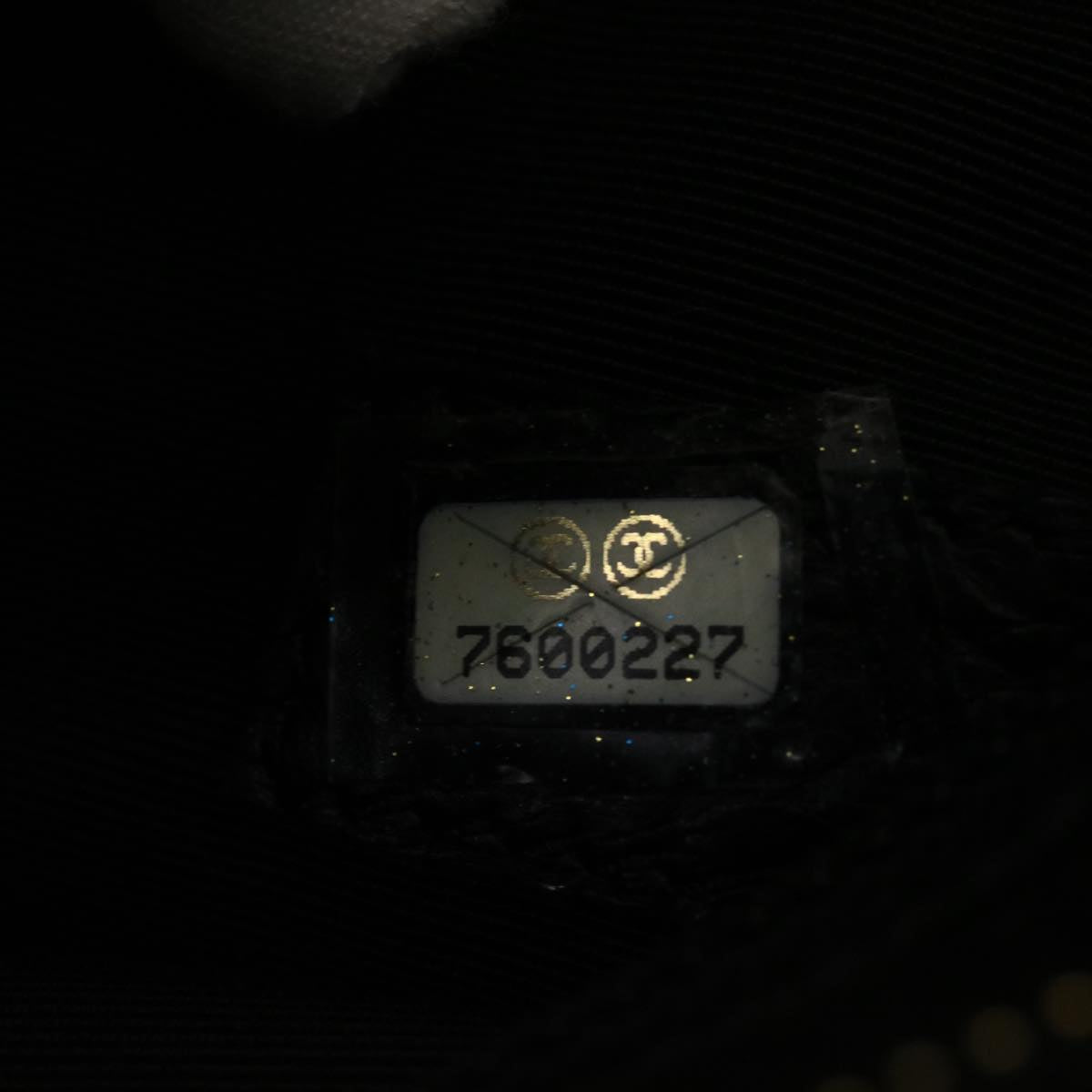 CHANEL Tote Bag Caviar Skin Black CC  am4270