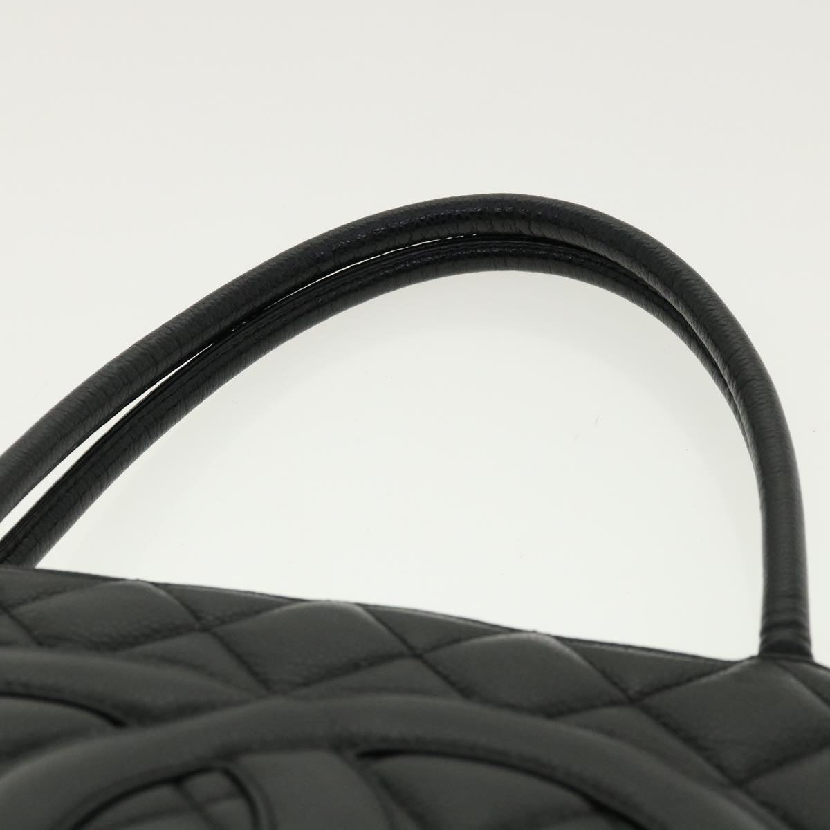 CHANEL Tote Bag Caviar Skin Black CC  am4270
