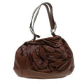 SAINT LAURENT Shoulder Bag Leather Brown 112878 Auth am4283