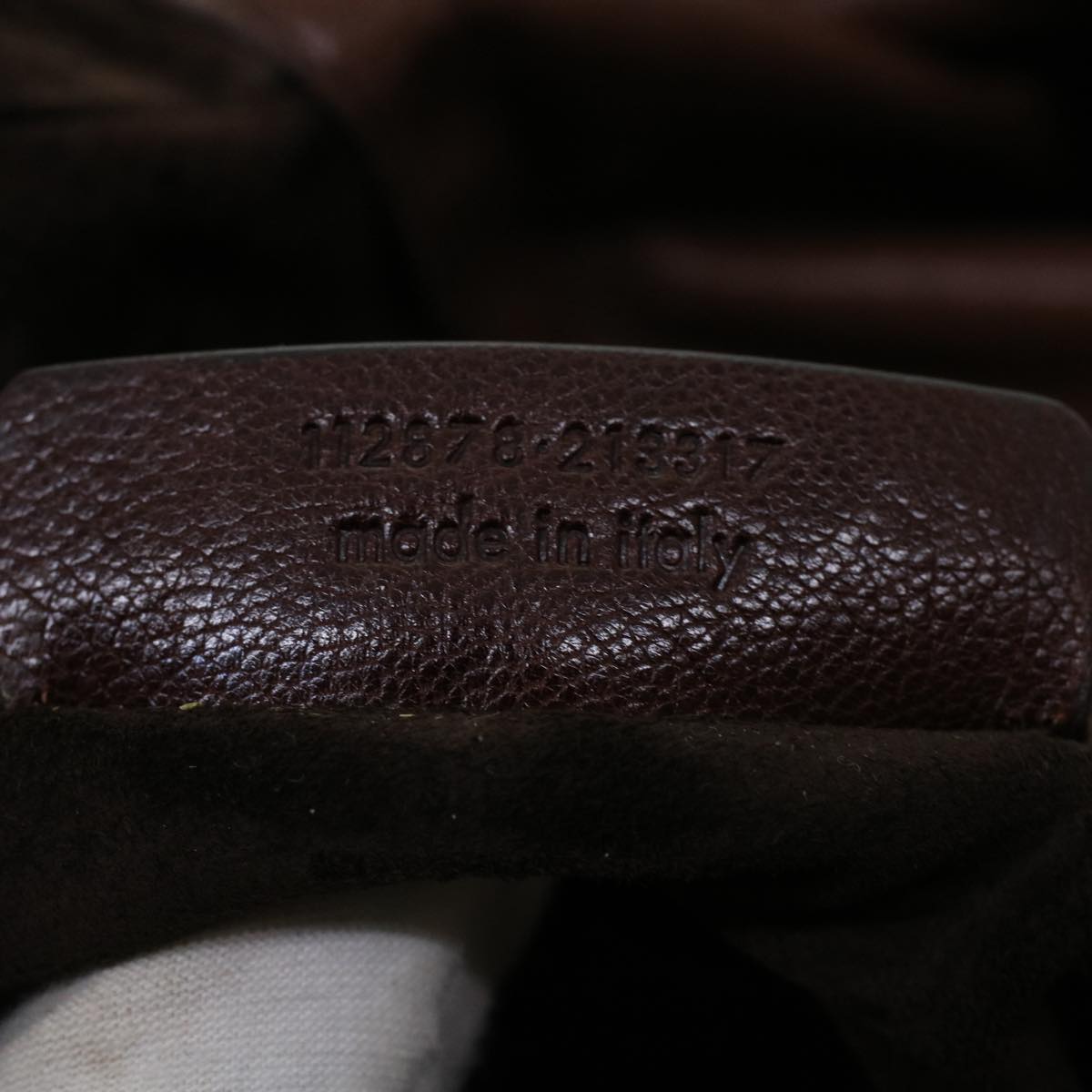 SAINT LAURENT Shoulder Bag Leather Brown 112878 Auth am4283