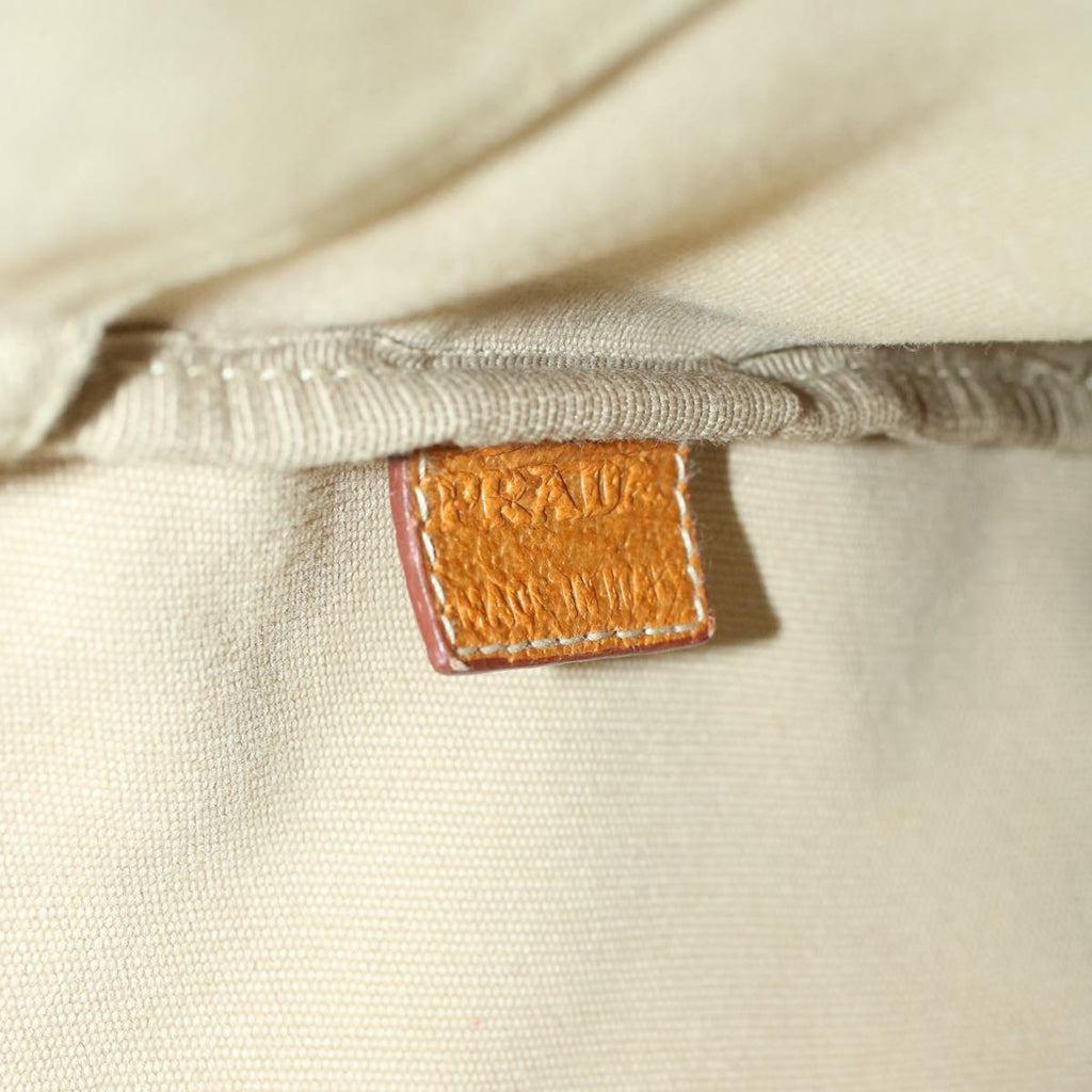 PRADA Tote Bag Canvas Beige  am4330
