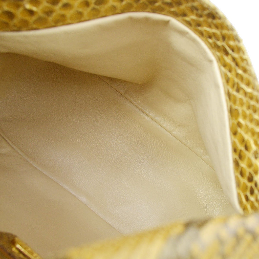 FENDI 80s Gold Python Mamma Baguette Large