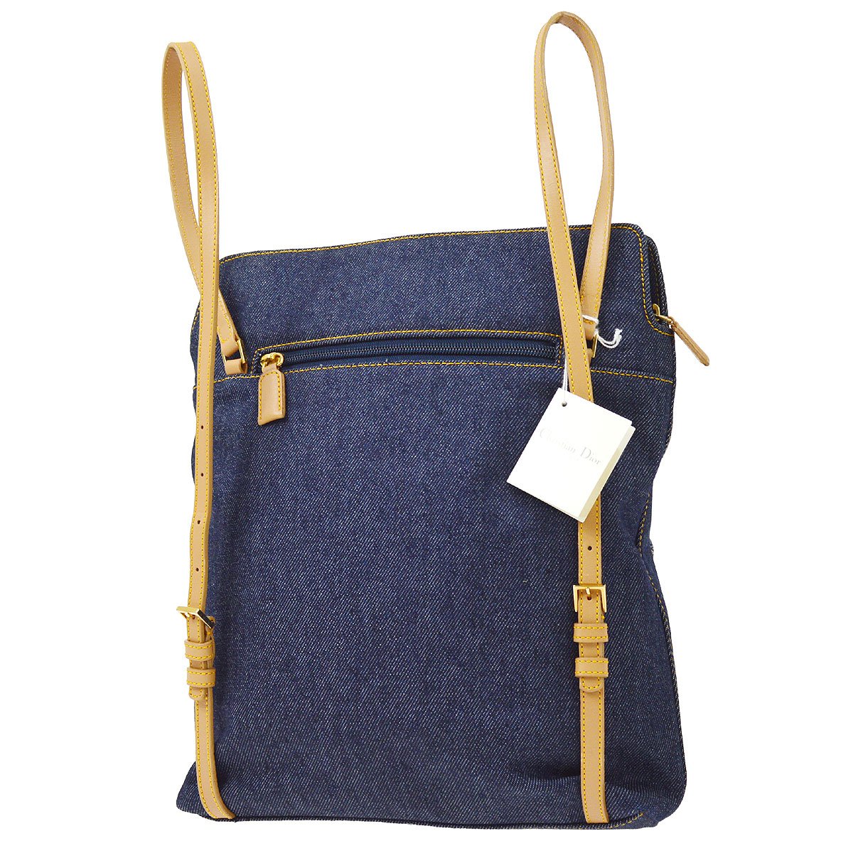 Christian Dior 2000 Maris Pearl Backpack Indigo Denim