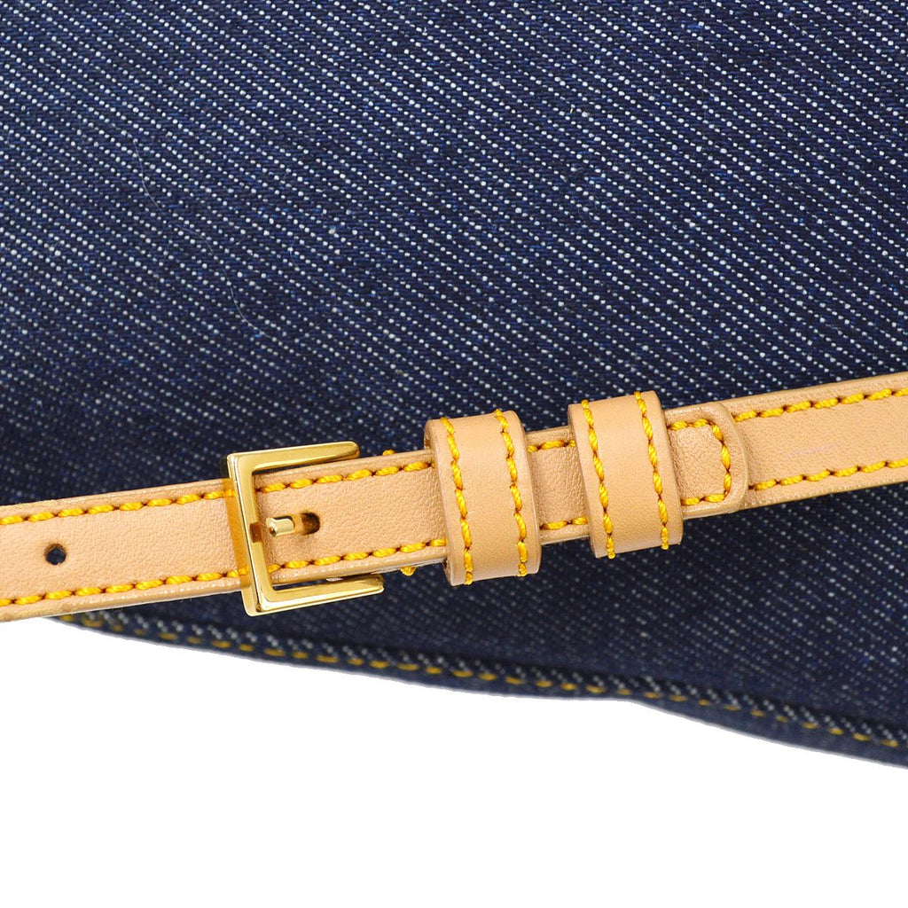 Christian Dior 2000 Maris Pearl Backpack Indigo Denim