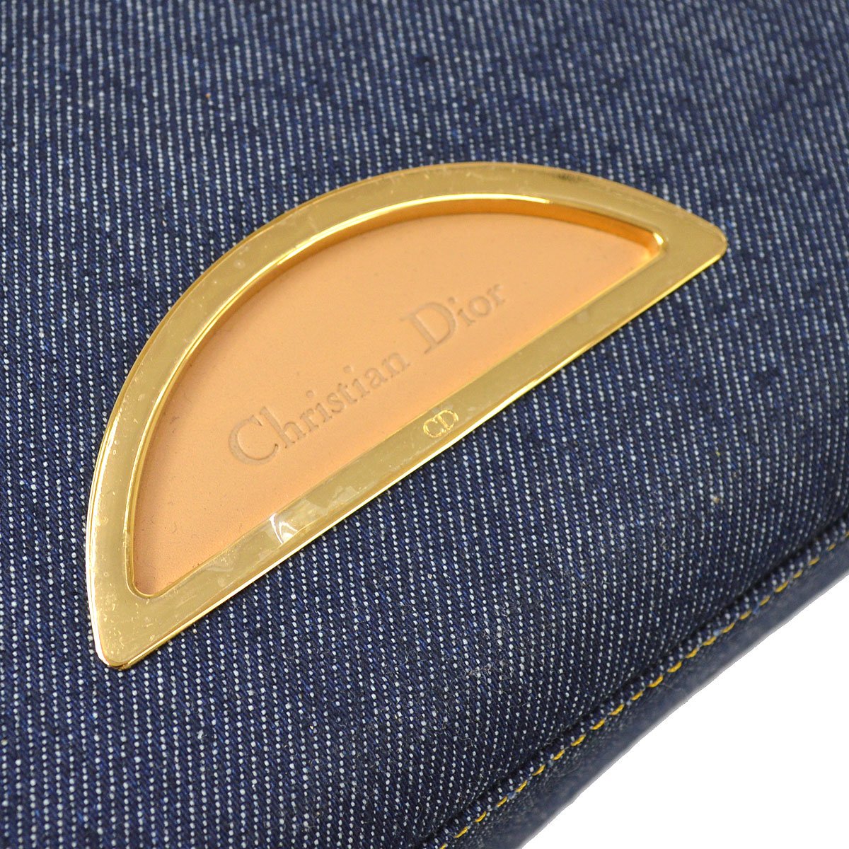 Christian Dior 2000 Maris Pearl Backpack Indigo Denim