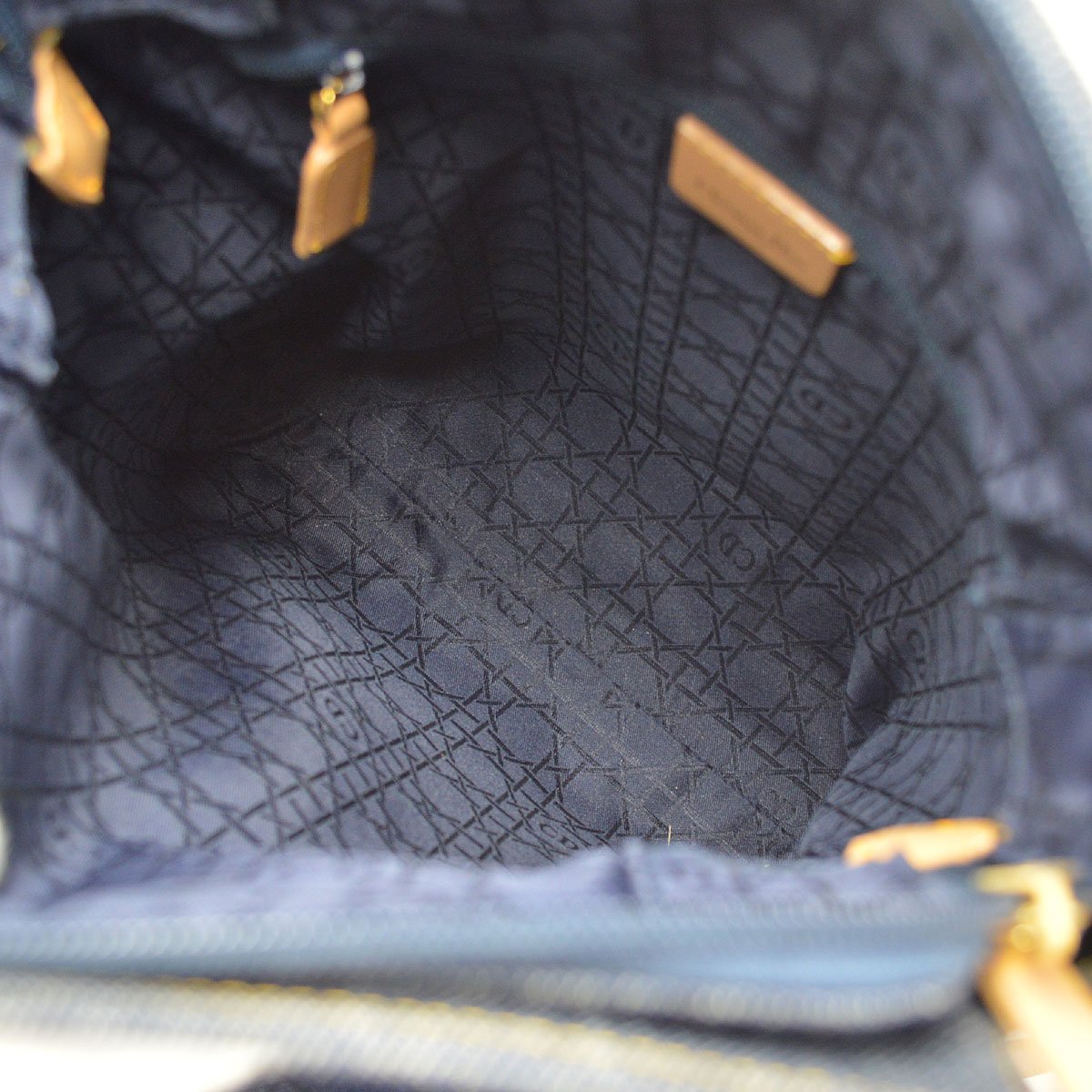 Christian Dior 2000 Maris Pearl Backpack Indigo Denim
