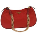 PRADA Accessory Pouch Nylon Red  ar6677