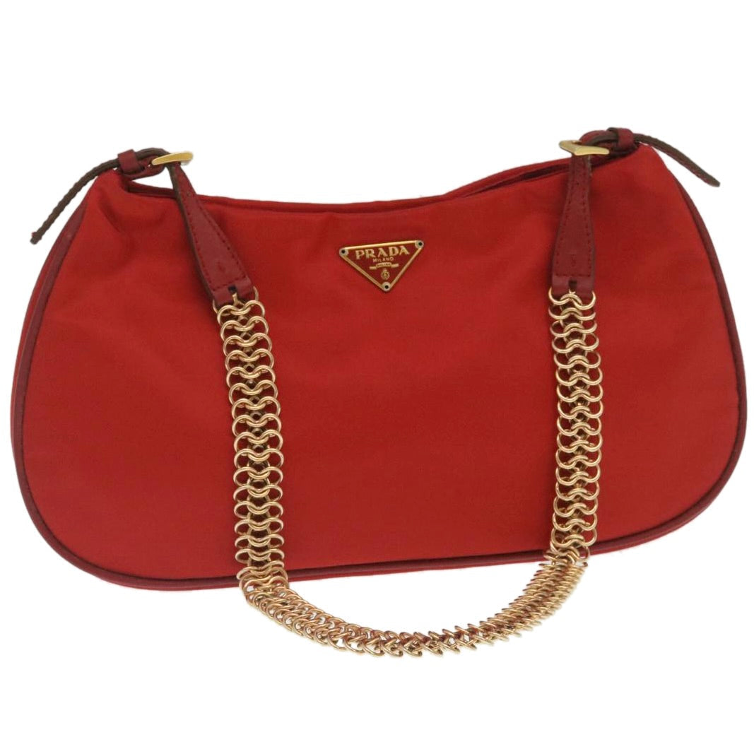PRADA Accessory Pouch Nylon Red  ar6677