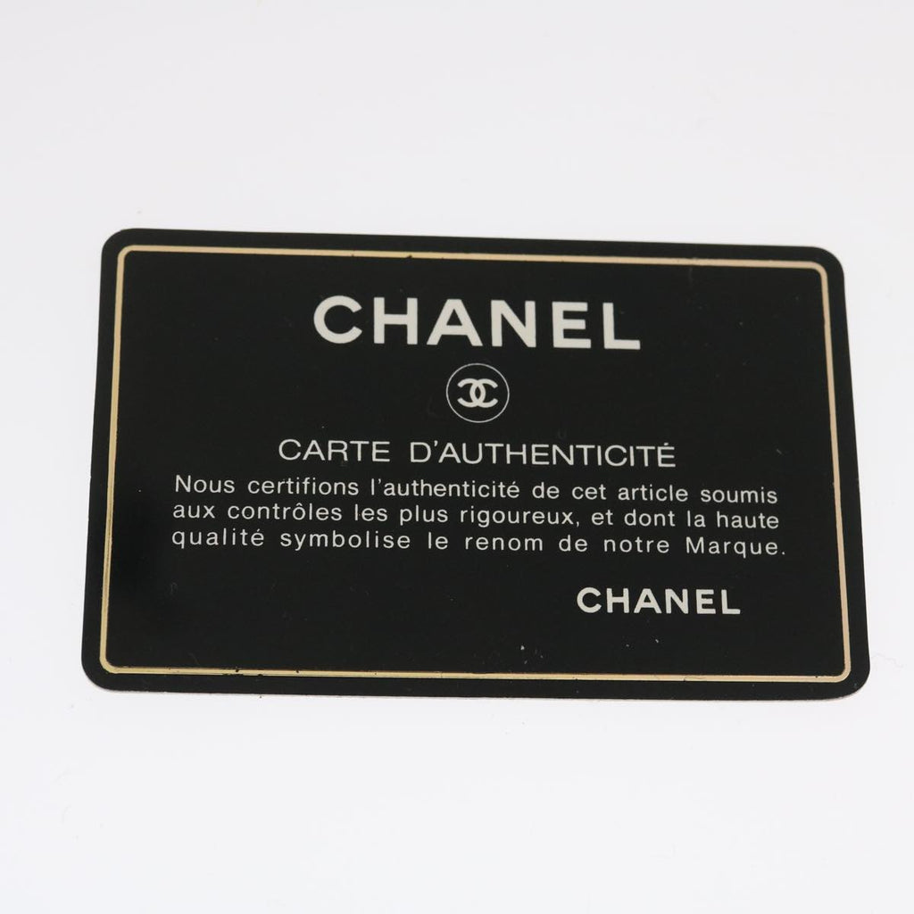 CHANEL Mini Matelasse Chain Flap Shoulder Bag Enamel Black Gold CC  ar6839A