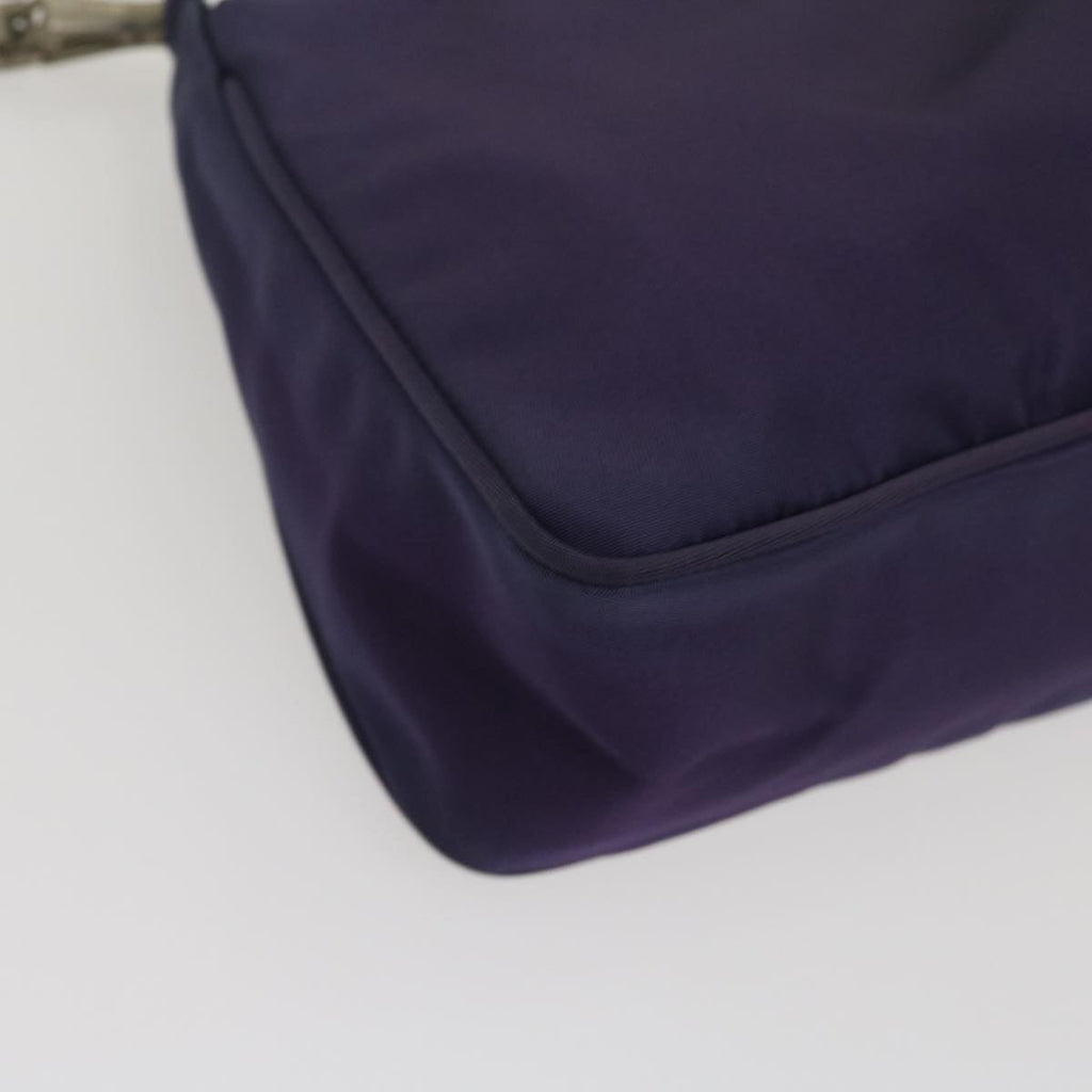PRADA Accessory Pouch Nylon Purple  ar7076
