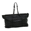 CHANEL Chain Matelasse Tote Bag Lamb Skin Black CC  ar7246A