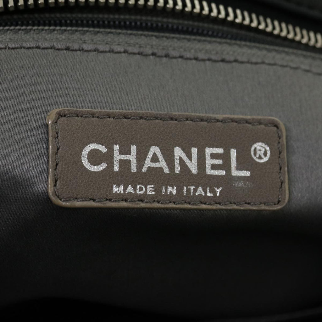CHANEL Chain Matelasse Tote Bag Lamb Skin Black CC  ar7246A