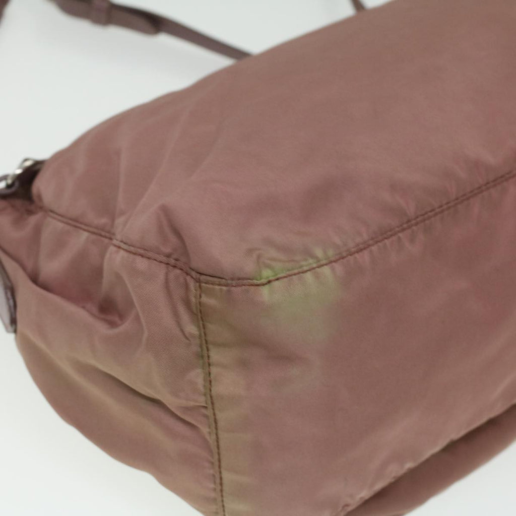 PRADA Shoulder Bag Nylon Wine Red  ar8327