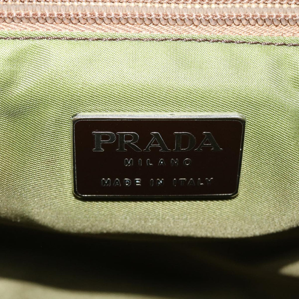 PRADA Hand Bag Nylon Khaki  ar8992