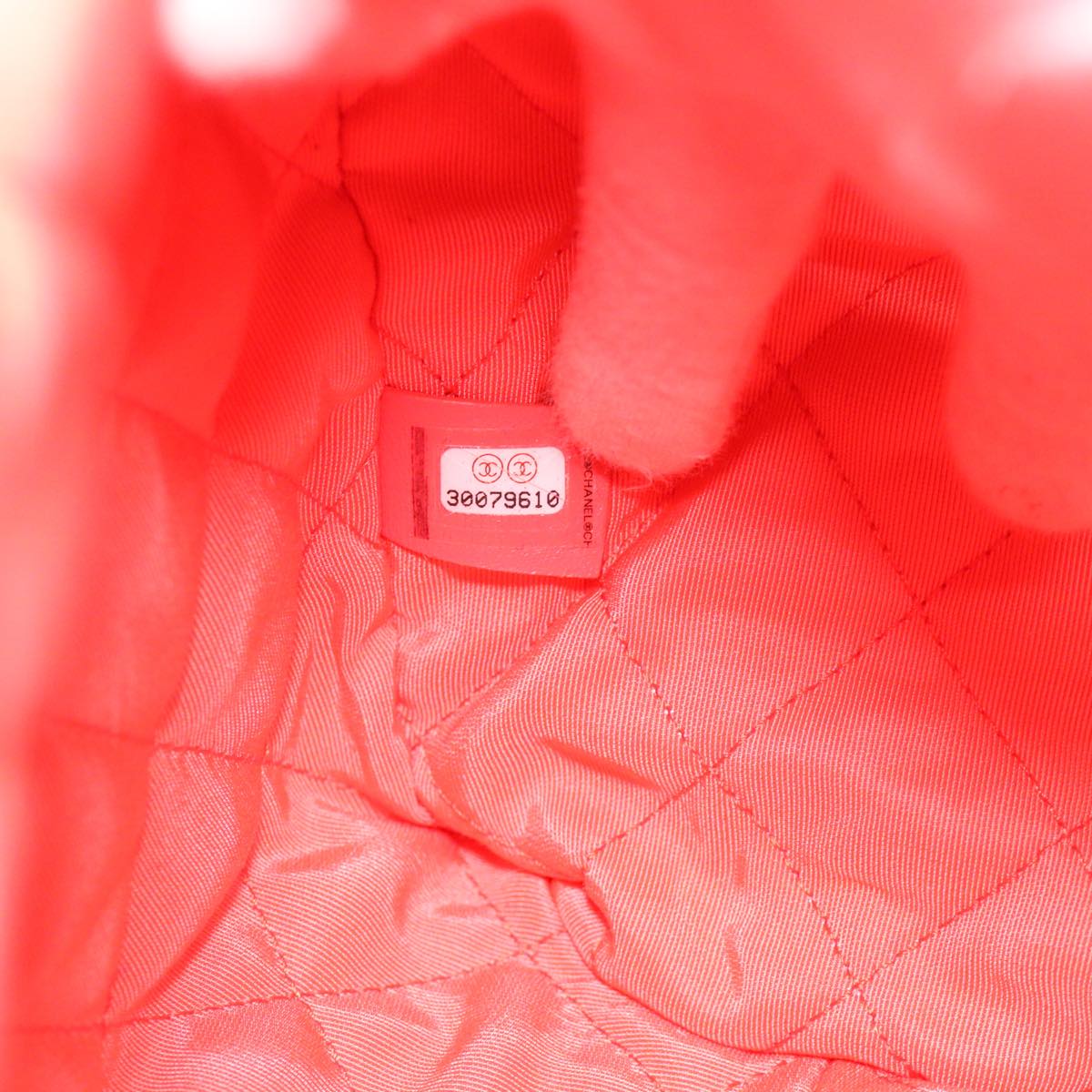 CHANEL Chain Hand Bag Pile 2way Pink CC  ar9158A