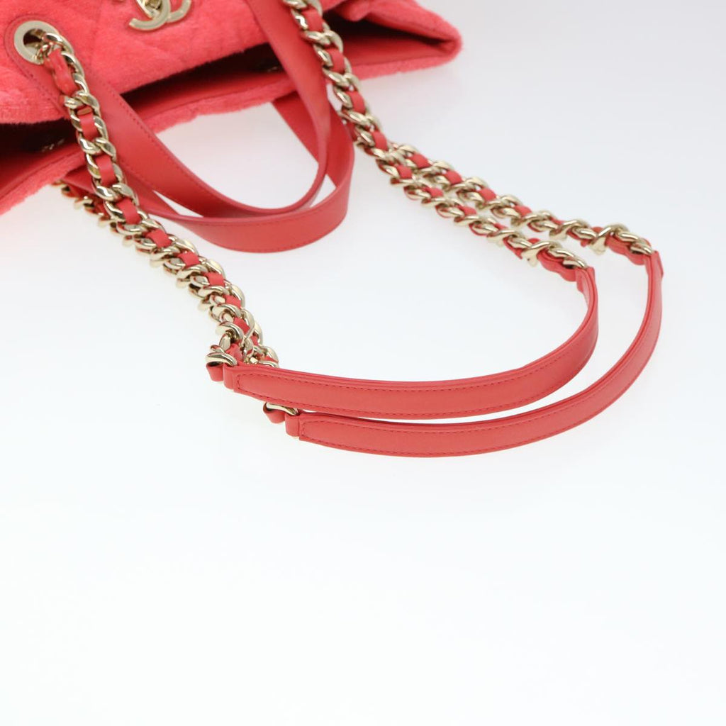 CHANEL Chain Hand Bag Pile 2way Pink CC  ar9158A
