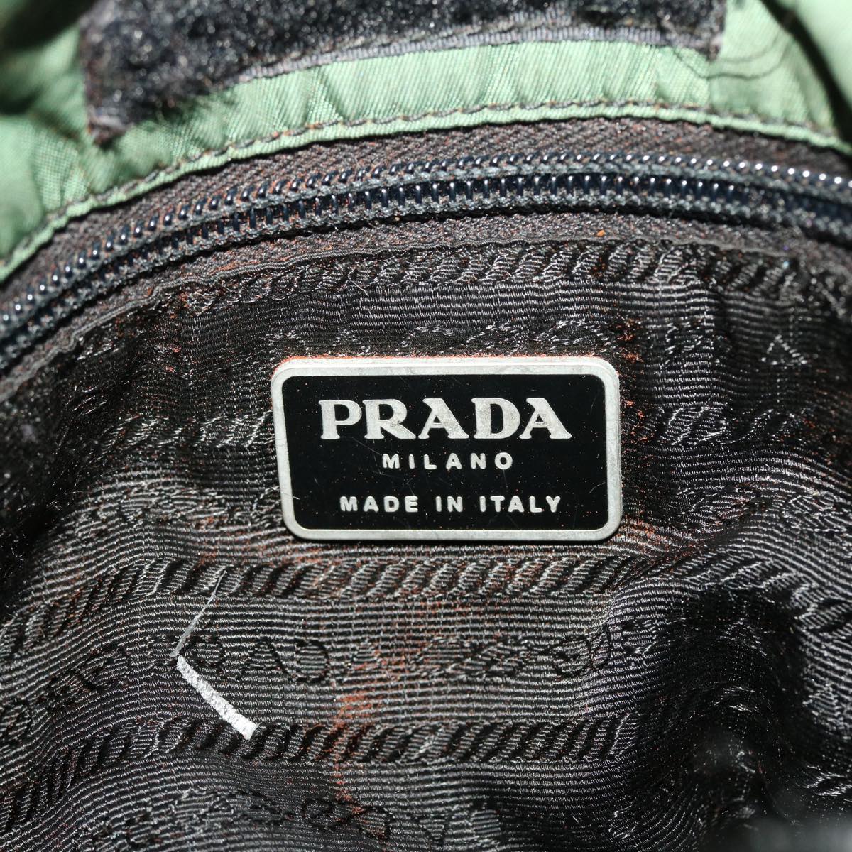 PRADA Shoulder Bag Nylon Khaki  ar9593