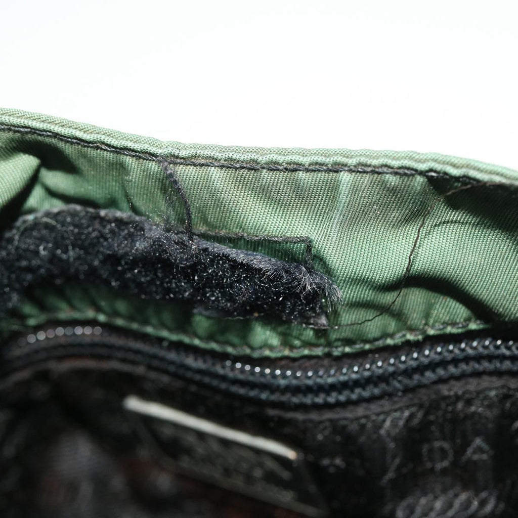 PRADA Shoulder Bag Nylon Khaki  ar9593