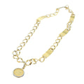 CHANEL Belt metal 35.4" Gold CC Auth ar9720B