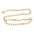 CHANEL Belt metal 33.5" Gold Tone CC Auth ar9885B