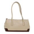 PRADA Shoulder Bag Leather Beige  ar9943