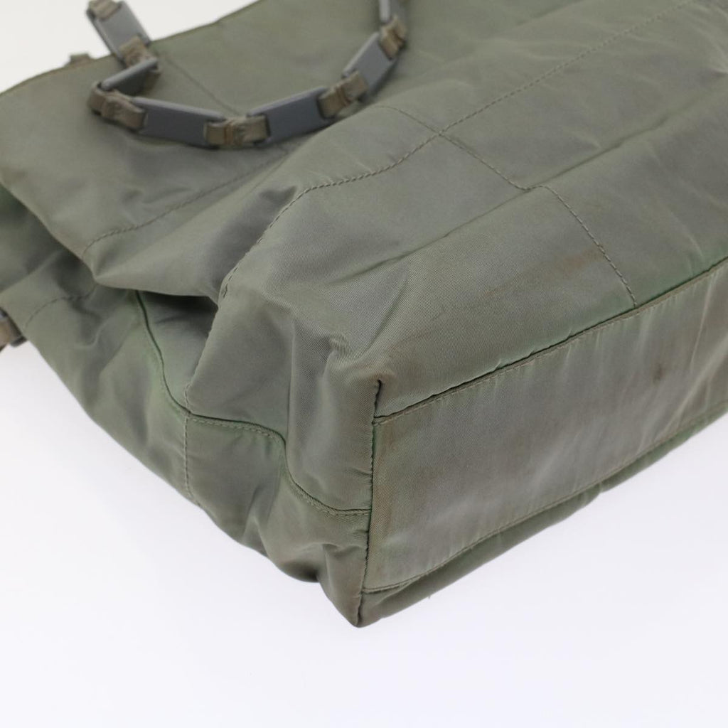 PRADA Quilted Shoulder Bag Nylon Gray  ar9997
