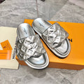 louis vuitton Women's Pool Pillow Flat Comfort Mule Sliver For Women 1AACEM