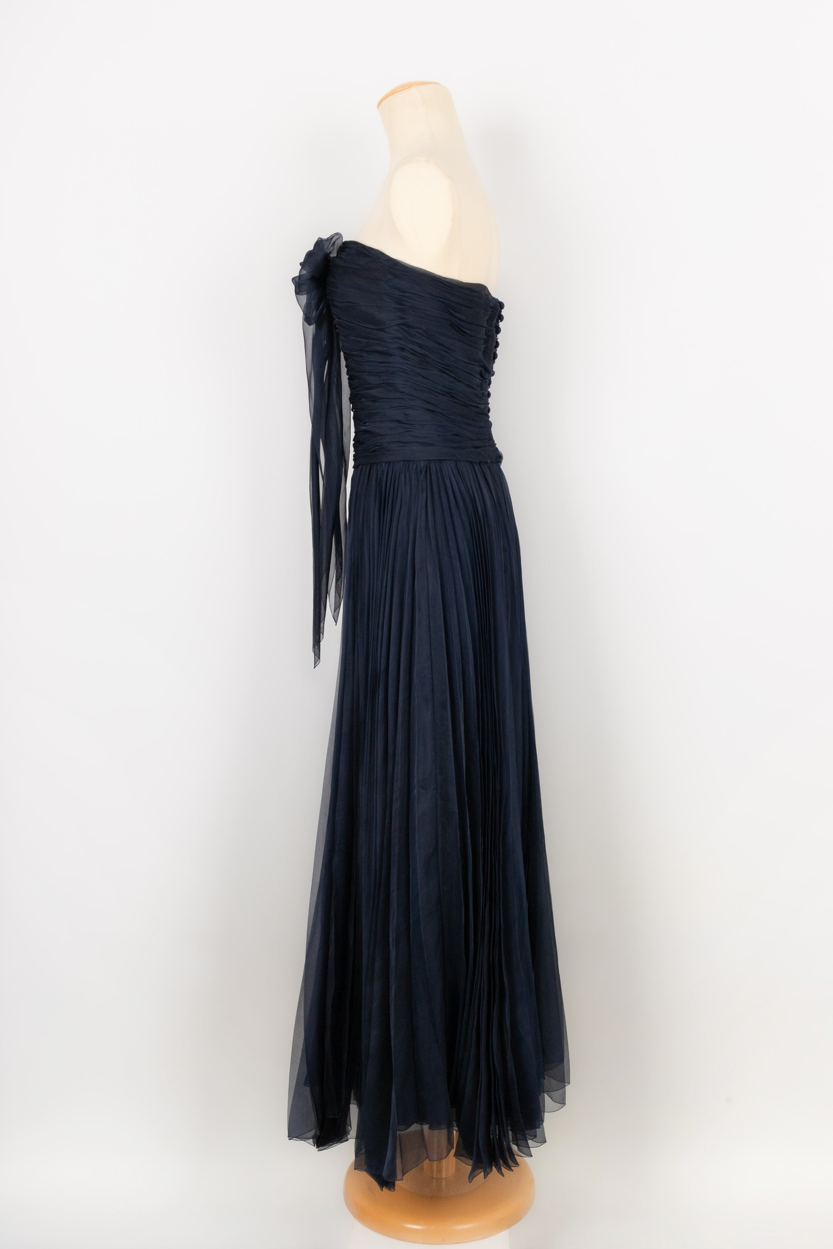 Robe bustier bleue Chanel
