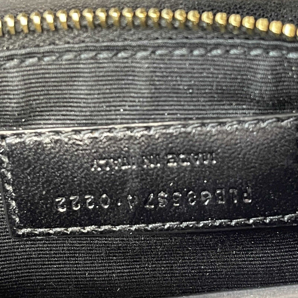 SAINT LAURENT - Gaby Mini Satchel in Black Quilted Lambskin Leather - Crossbody