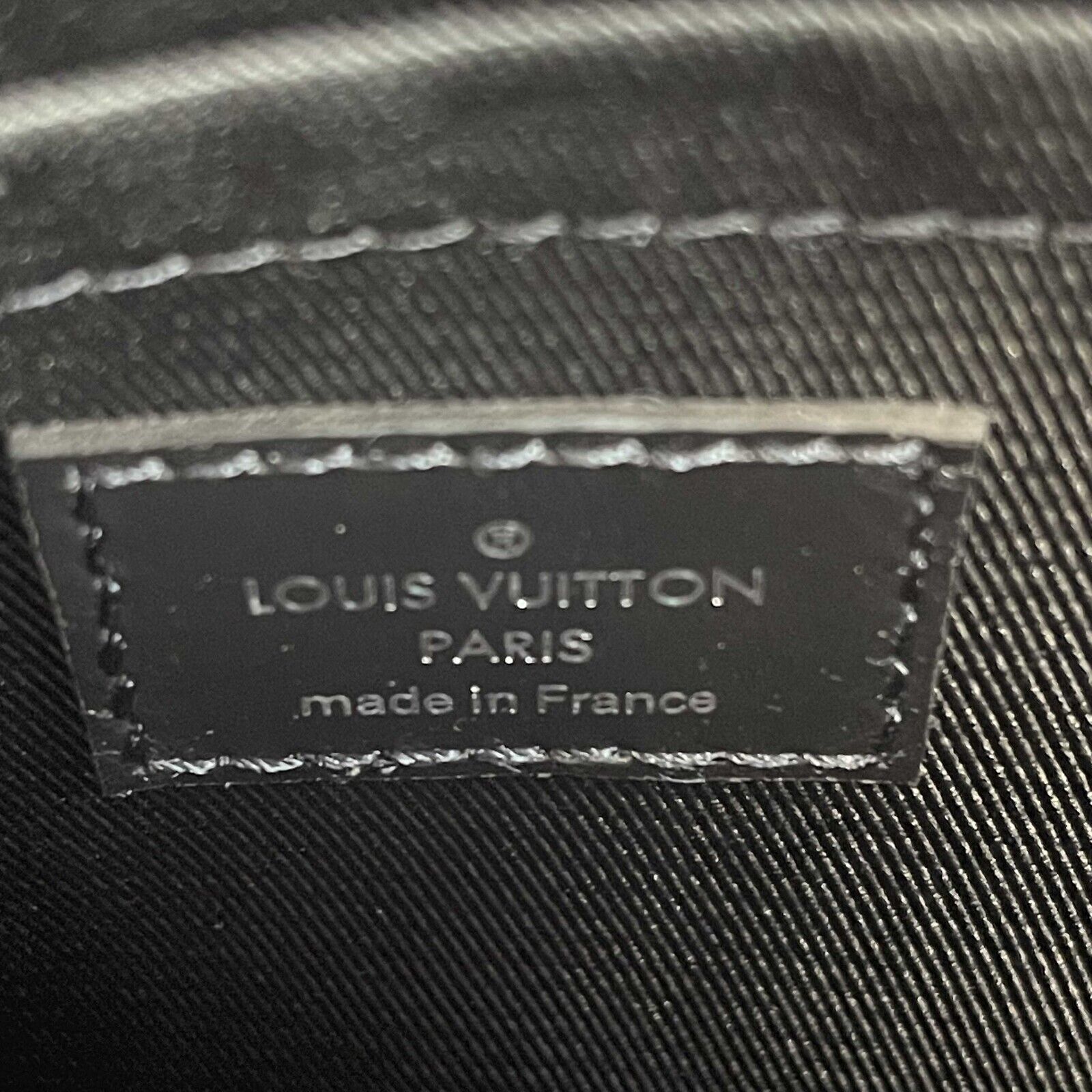 LOUIS VUITTON Excellent Mini Soft Trunk Monogram Eclipse Black Handbag