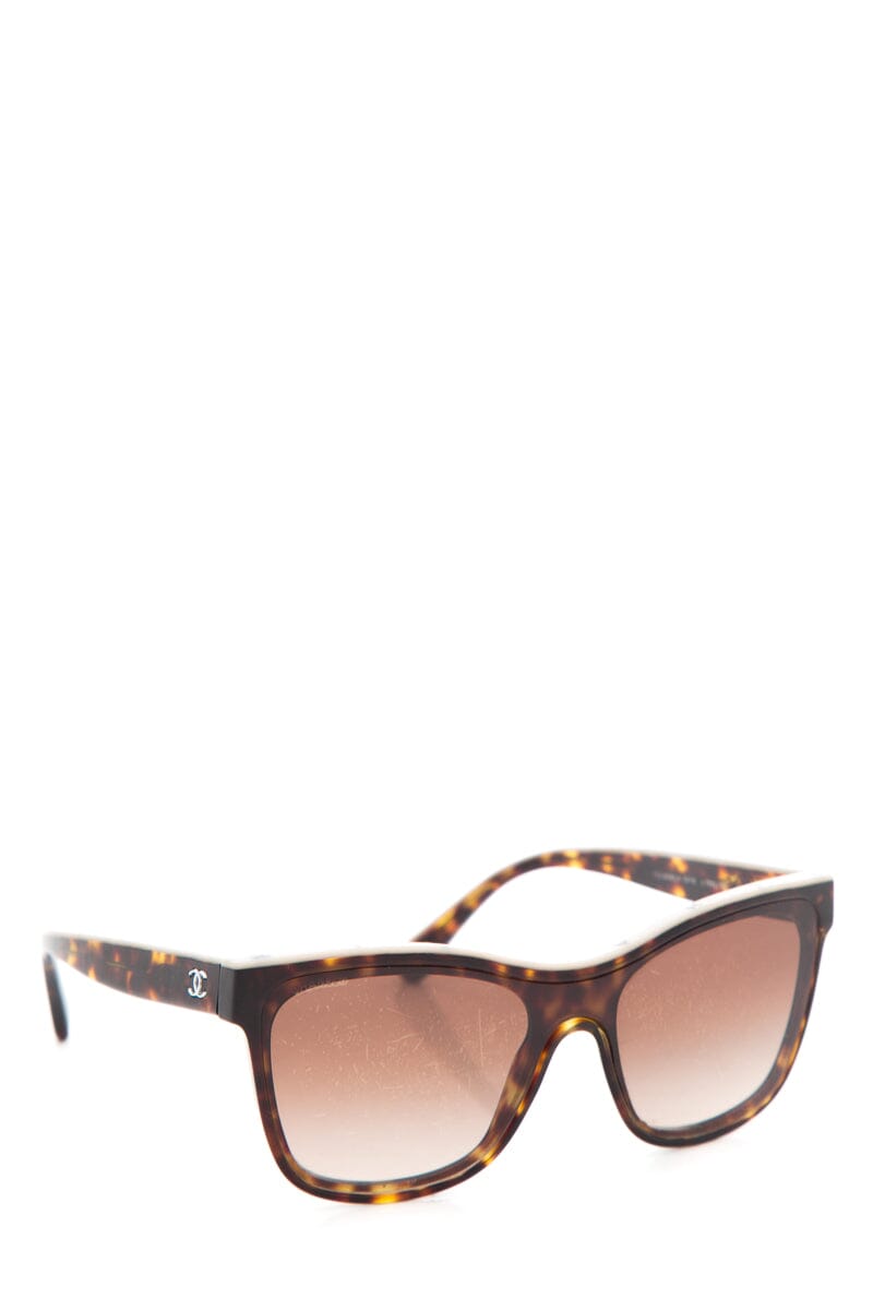 Chanel Brown Square Sunglasses